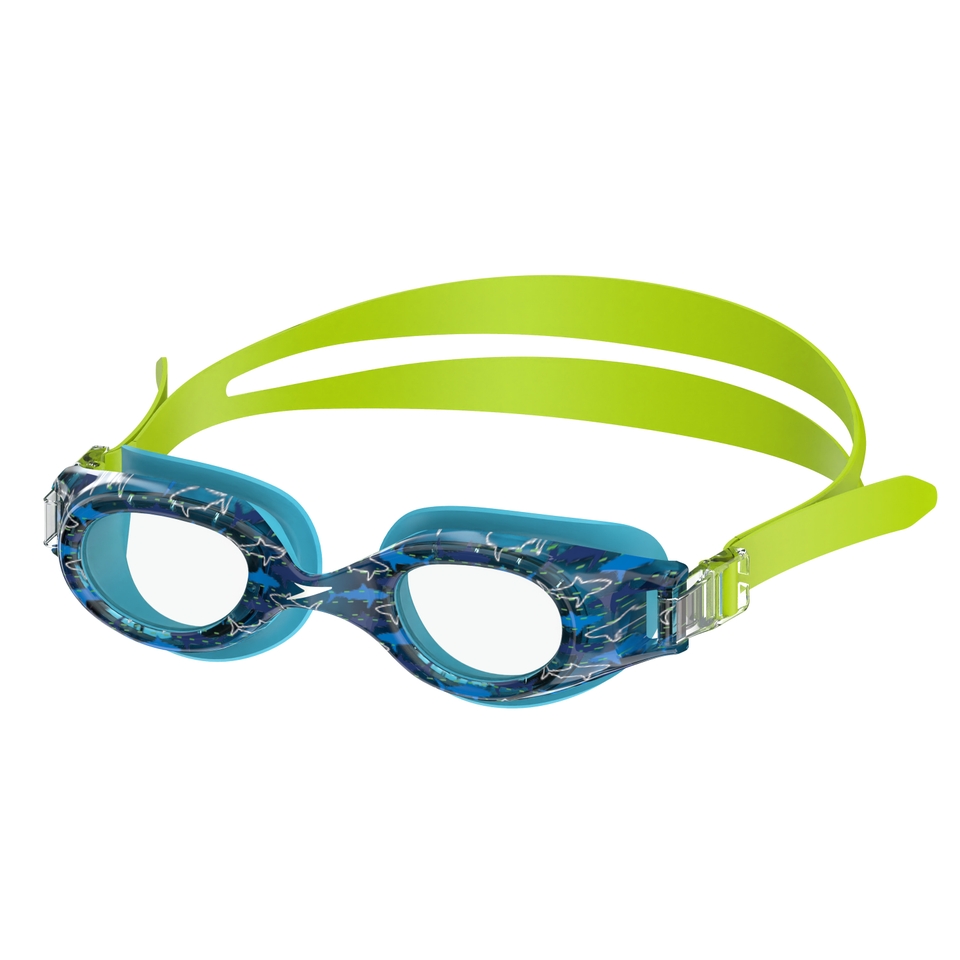 Kids Hydrospex Print Glitter Goggles Blue