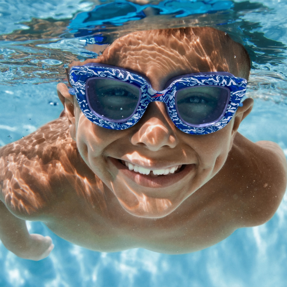 Lunettes Sunny G Pop Seasiders à motif imprimé pour enfants, bleu