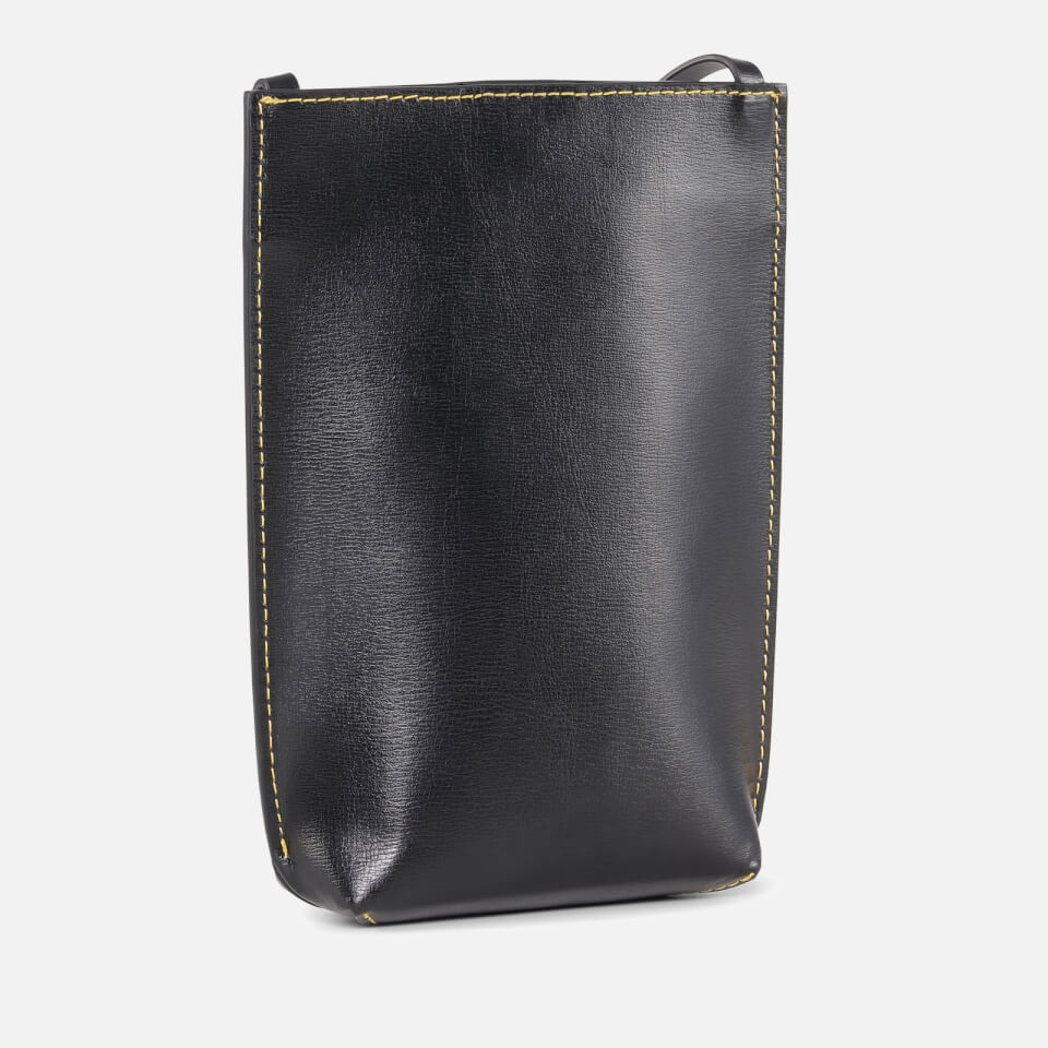 Ganni Small Banner Leather Shoulder Bag