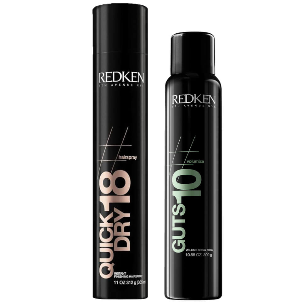 Redken Styling Root Lifting Hair Spray and Quick Dry Hair Spray Bundle