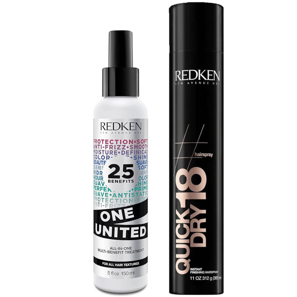 Redken Styling One United and Quick Dry Hair Spray Bundle