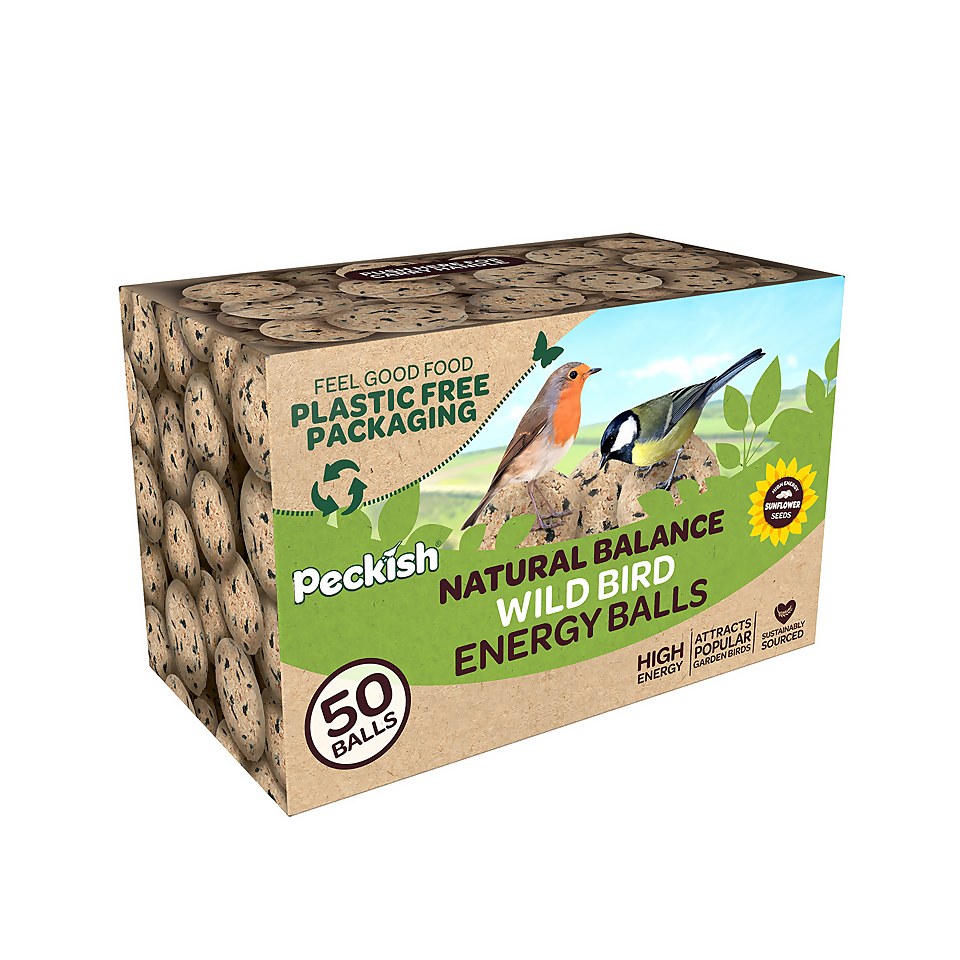 Peckish Natural Balance Bird Feed Energy Balls - Box of 50