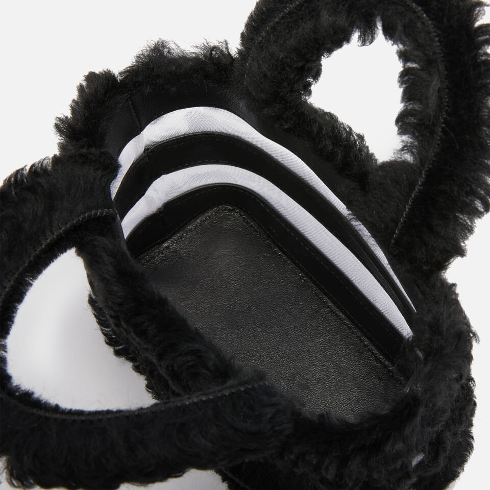 Cult Gaia Laleh Shearling and Mesh Bag