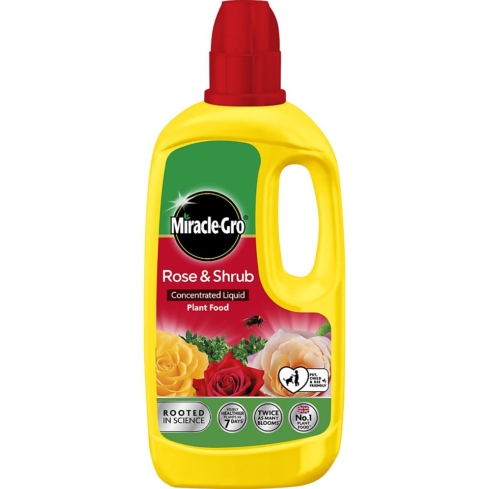 Miracle-Gro Rose & Shrub Concentrated Liquid Plant Food - 800ml