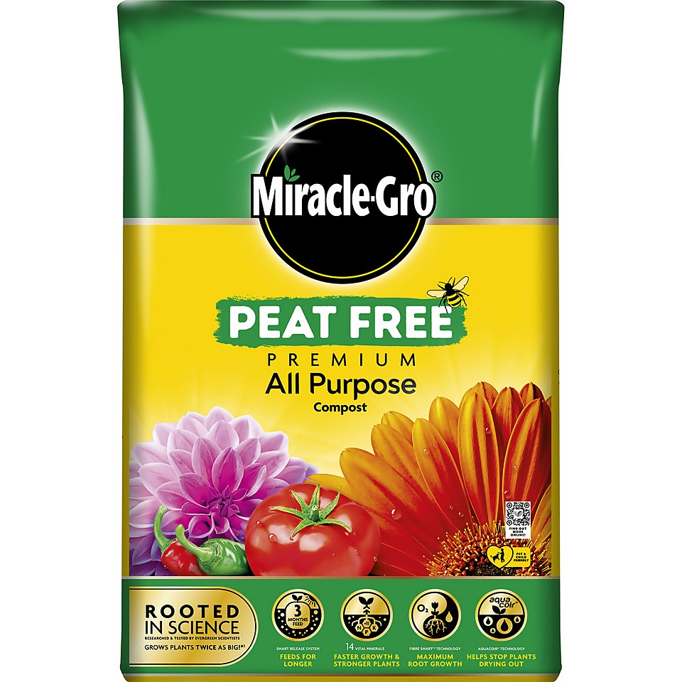 Miracle-Gro Peat Free Premium All Purpose Compost - 40L