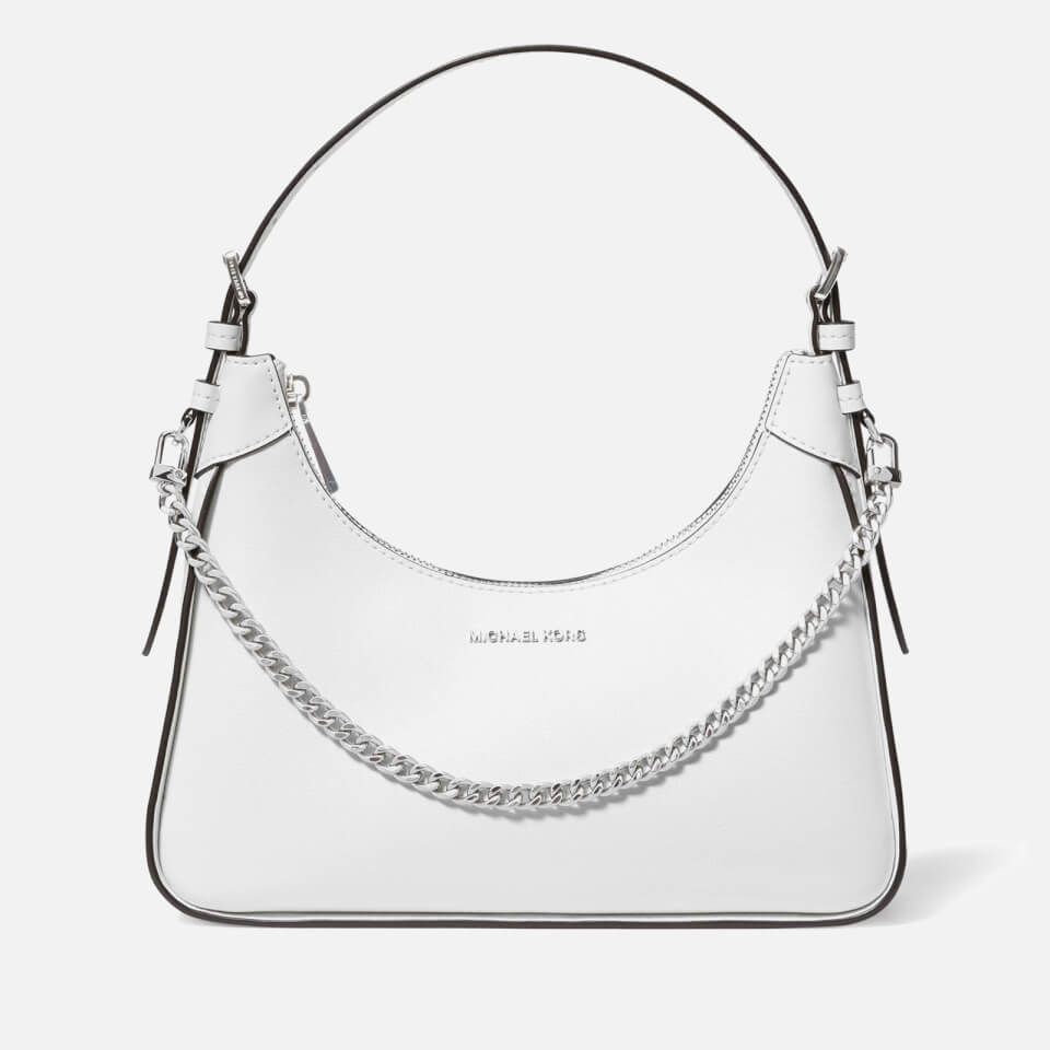 White leather michael kors purse deals