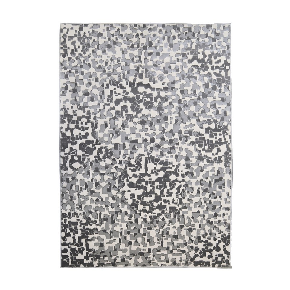 Abstract Pixels Rug - Grey - 120x170cm