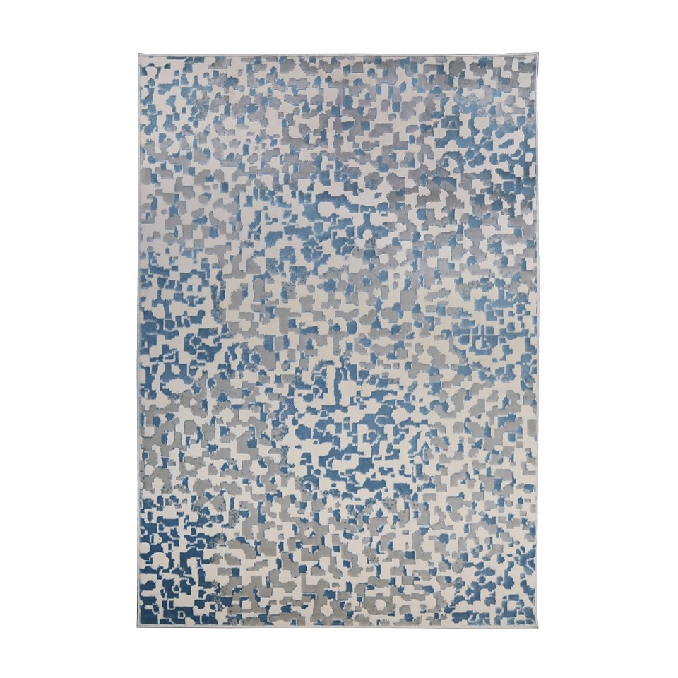 Abstract Pixels Rug - Blue - 120x170cm