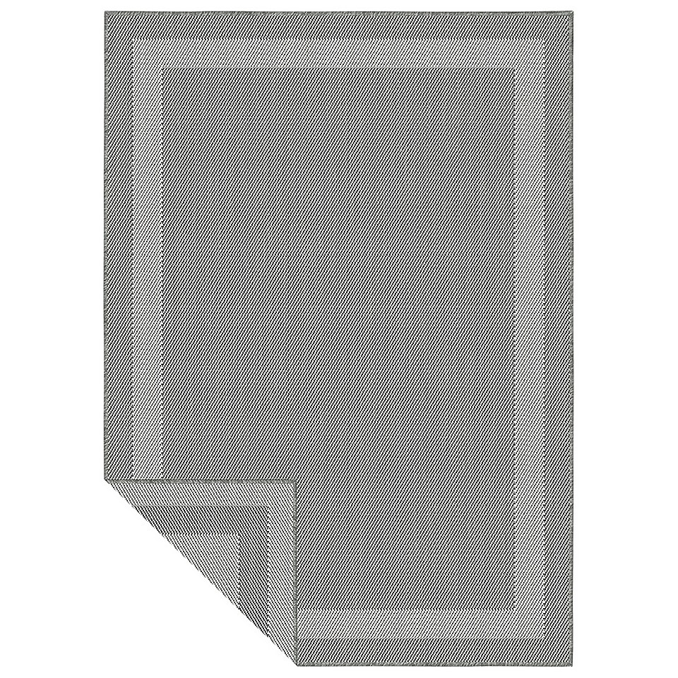 Duo Weave Indoor/Outdoor Rug - Silver - 120x170cm