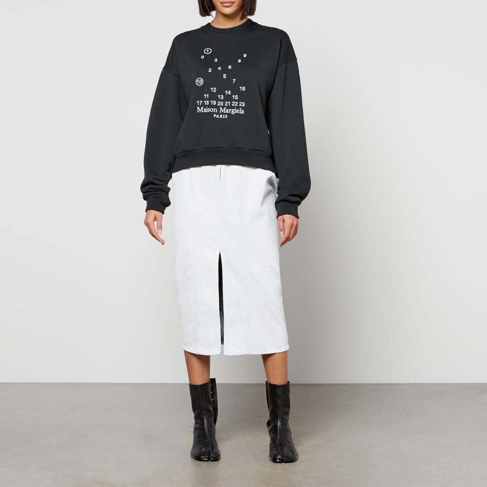 Maison Margiela Numbers Cotton Jersey Sweatshirt Coggles