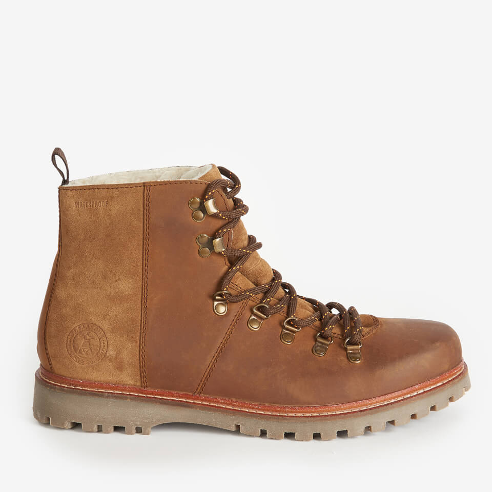 Barbour Men's Tommy Leather and Suede Hiking-Style Boots - UK 7