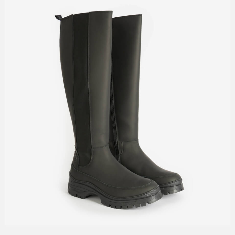 Barbour International Women's Podium Leather Knee-High Boots