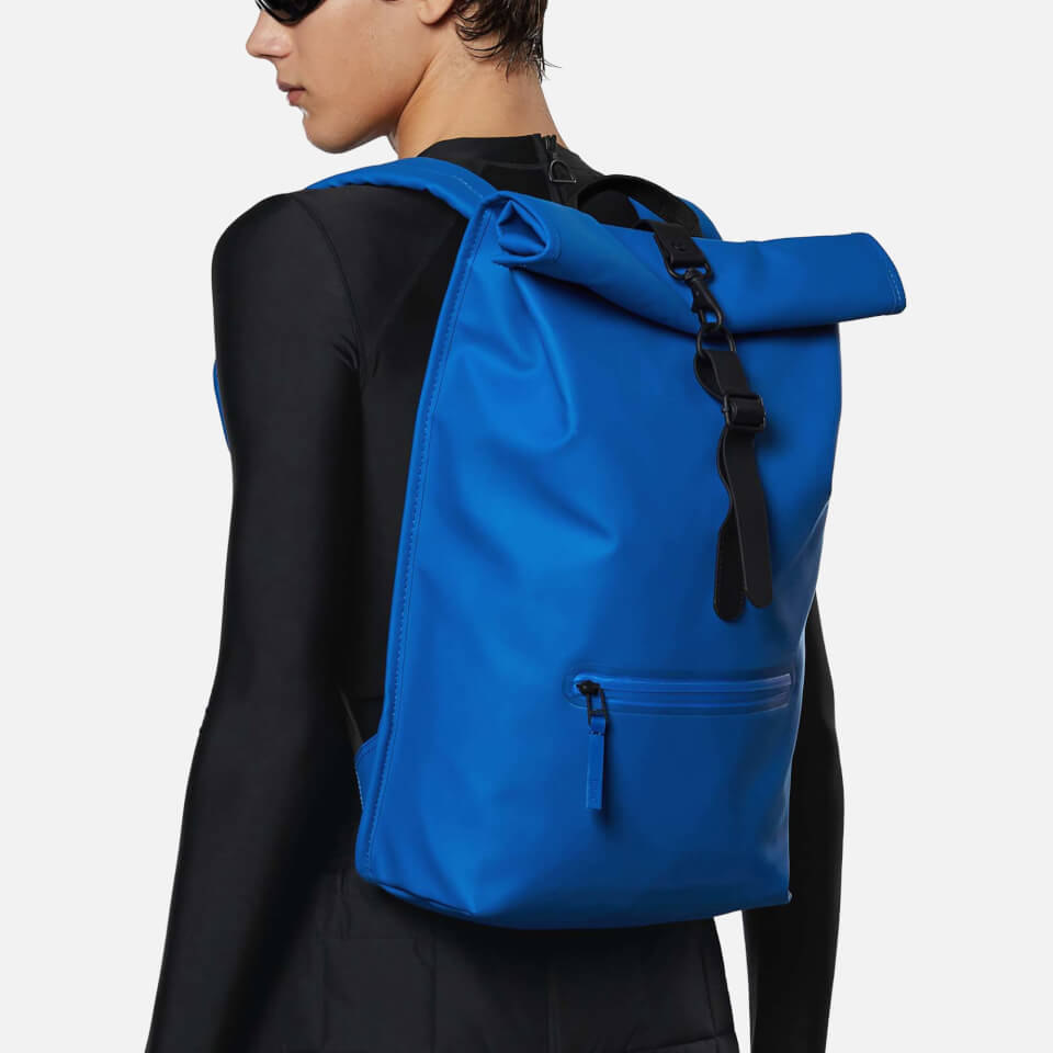 Rains Rolltop Coated Shell Backpack