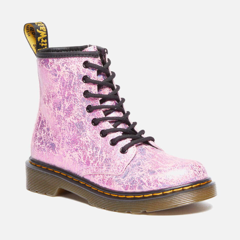 Dr. Martens Kids' 1460 Disco Crinkle Leather Boots