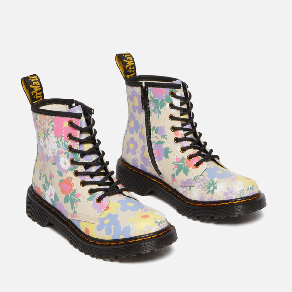 Dr. Martens Kids' 1460 Hydro Floral Mash Up Leather Boots