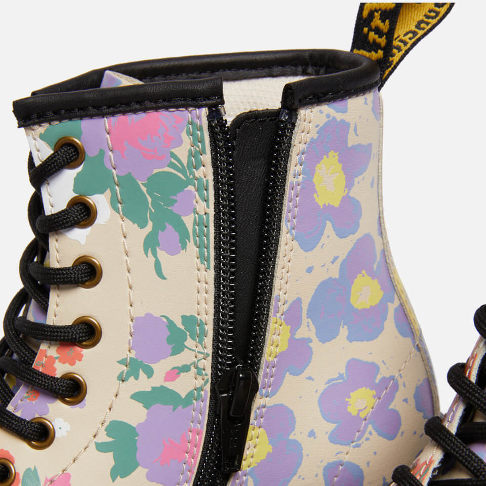 Dr. Martens Kids' 1460 Hydro Floral Mash Up Leather Boots