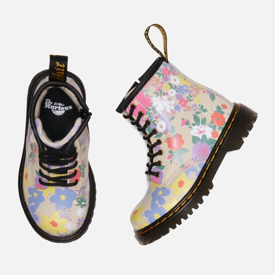 Dr. Martens Toddlers' 1460 Hydro Floral Mash Up Leather Boots