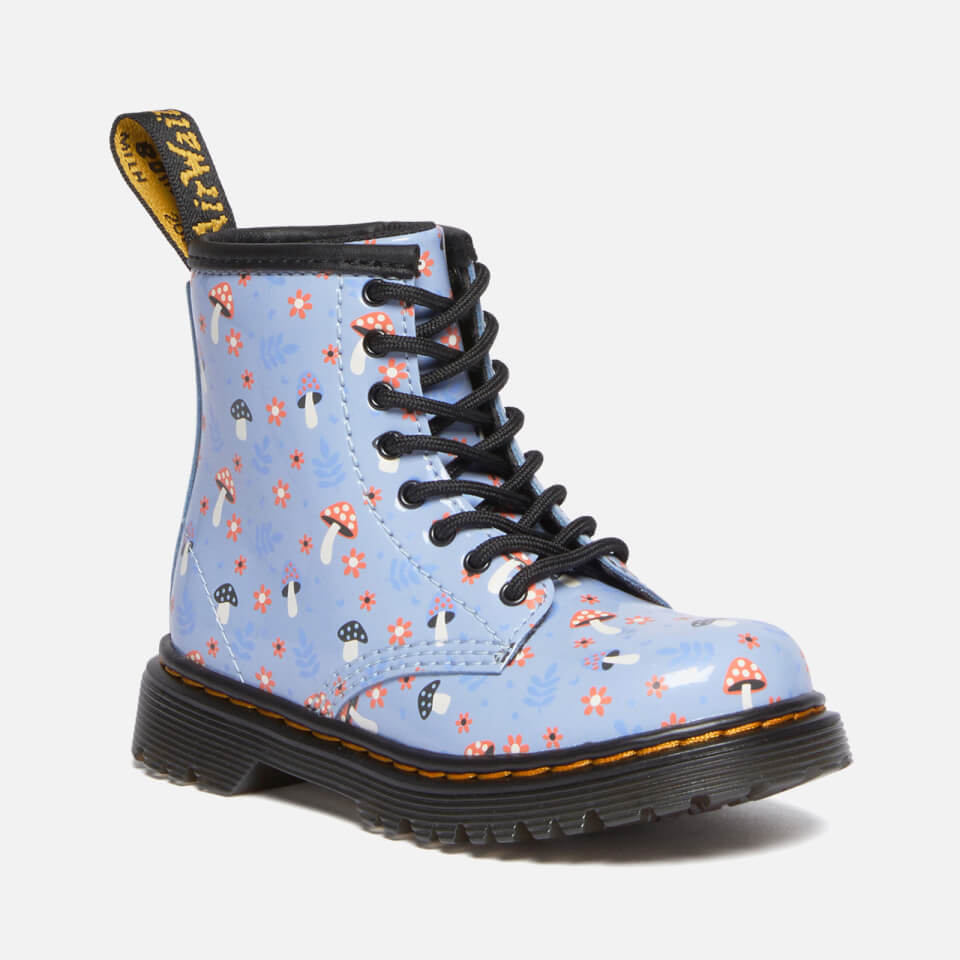 Dr. Martens Toddlers' 1460 Printed Patent-Leather Boots