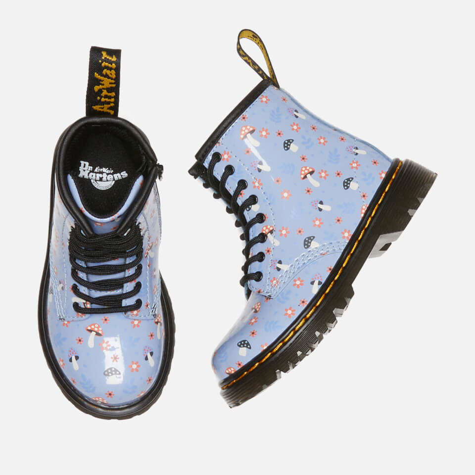 Dr. Martens Toddlers' 1460 Printed Patent-Leather Boots