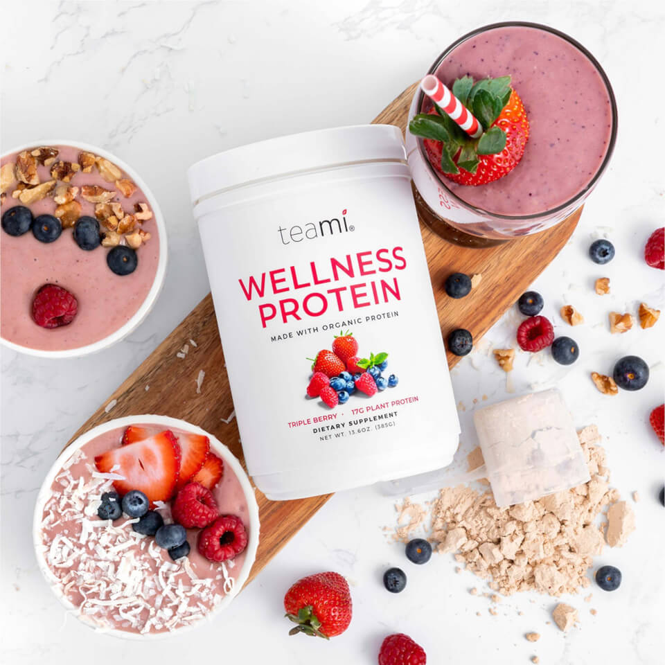 Teami Plant Based Wellness Protein - Triple Berry