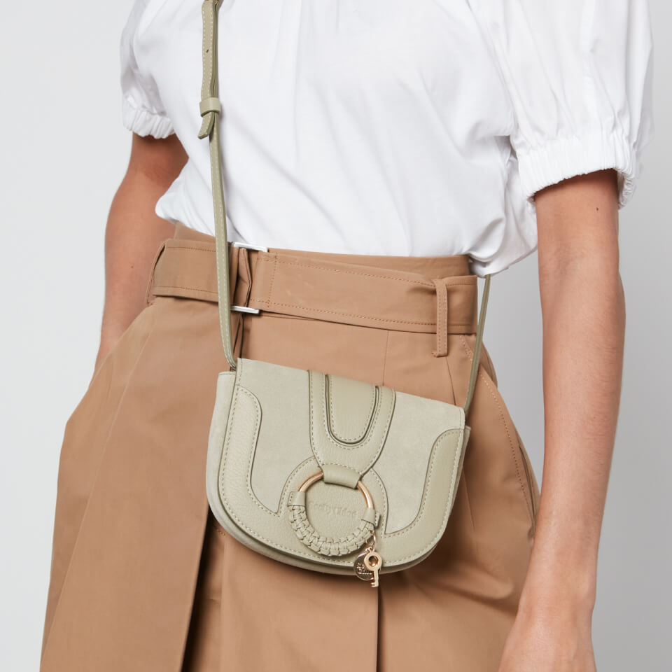 See By Chloé Small Hana Leather and Suede Bag