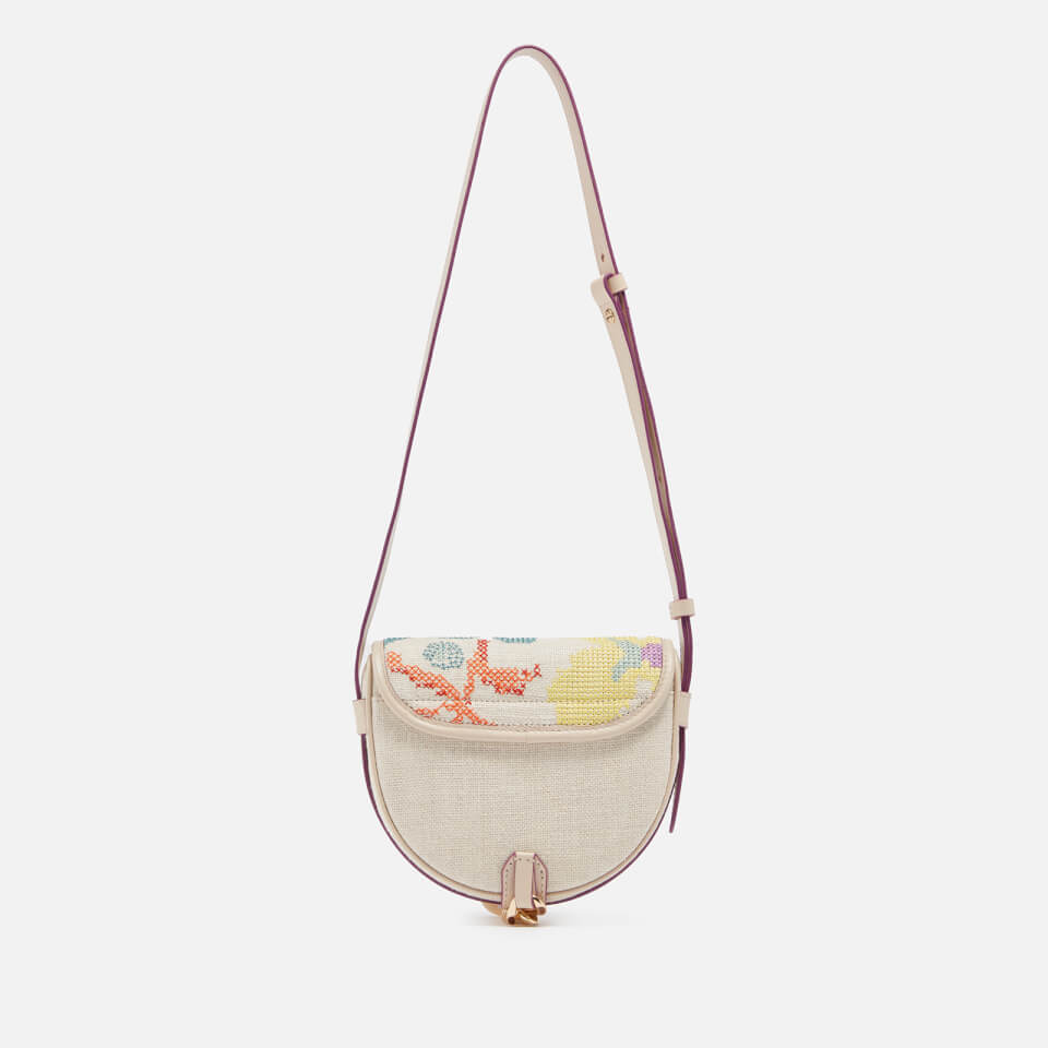 See by Chloé Mara Small Canvas and Leather Shoulder Bag
