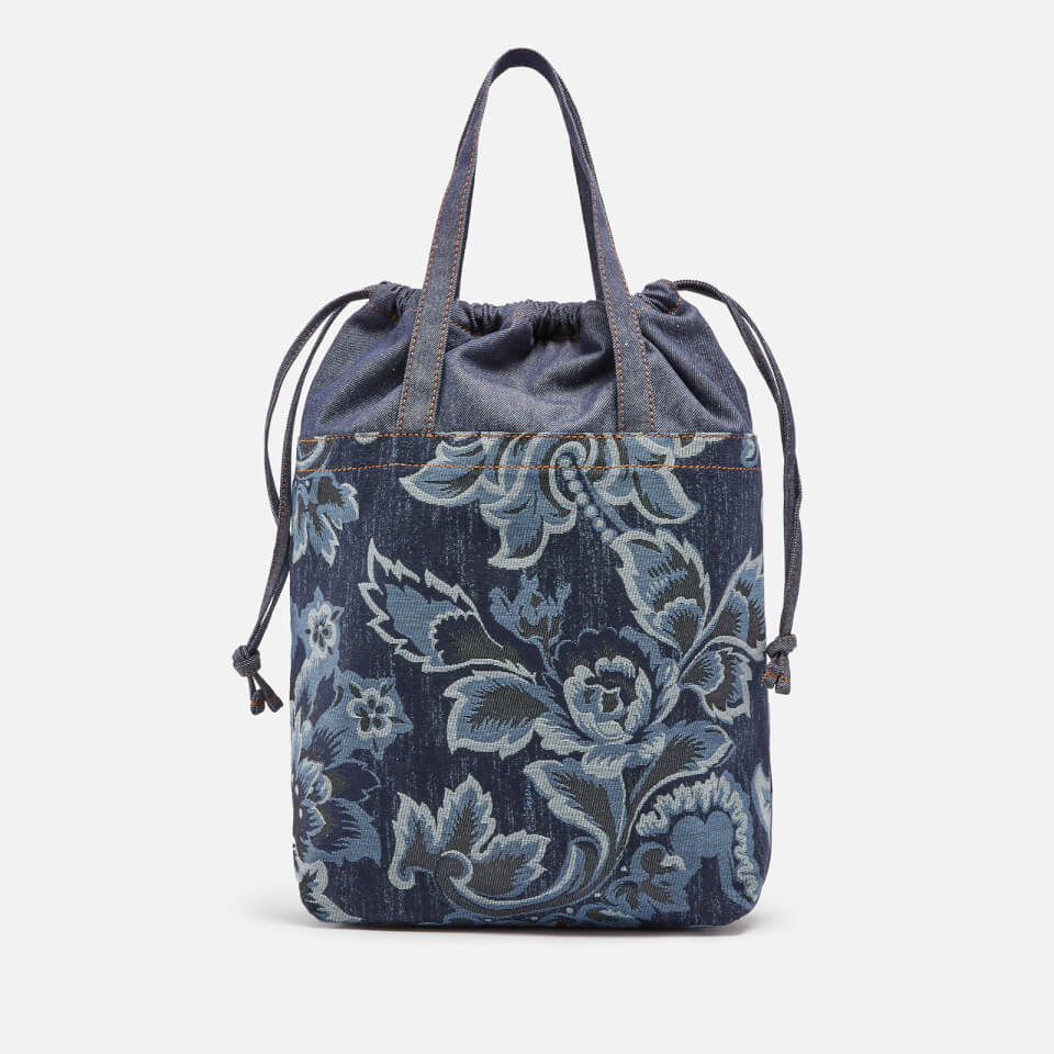 See by Chloé Floral Denim-Jacquard Tote Bag