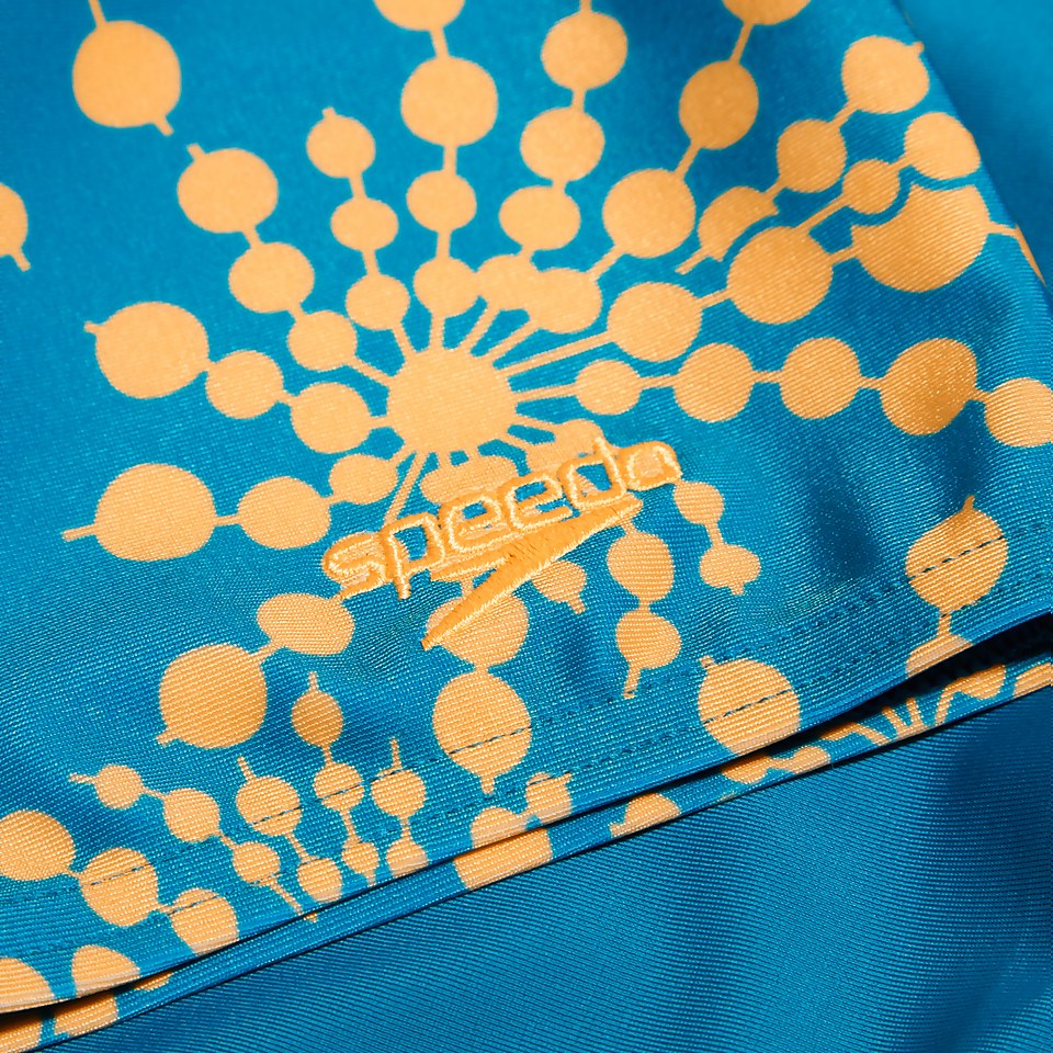 Jammer Garçon Digital Allover coupe en V bleu sarcelle/orange