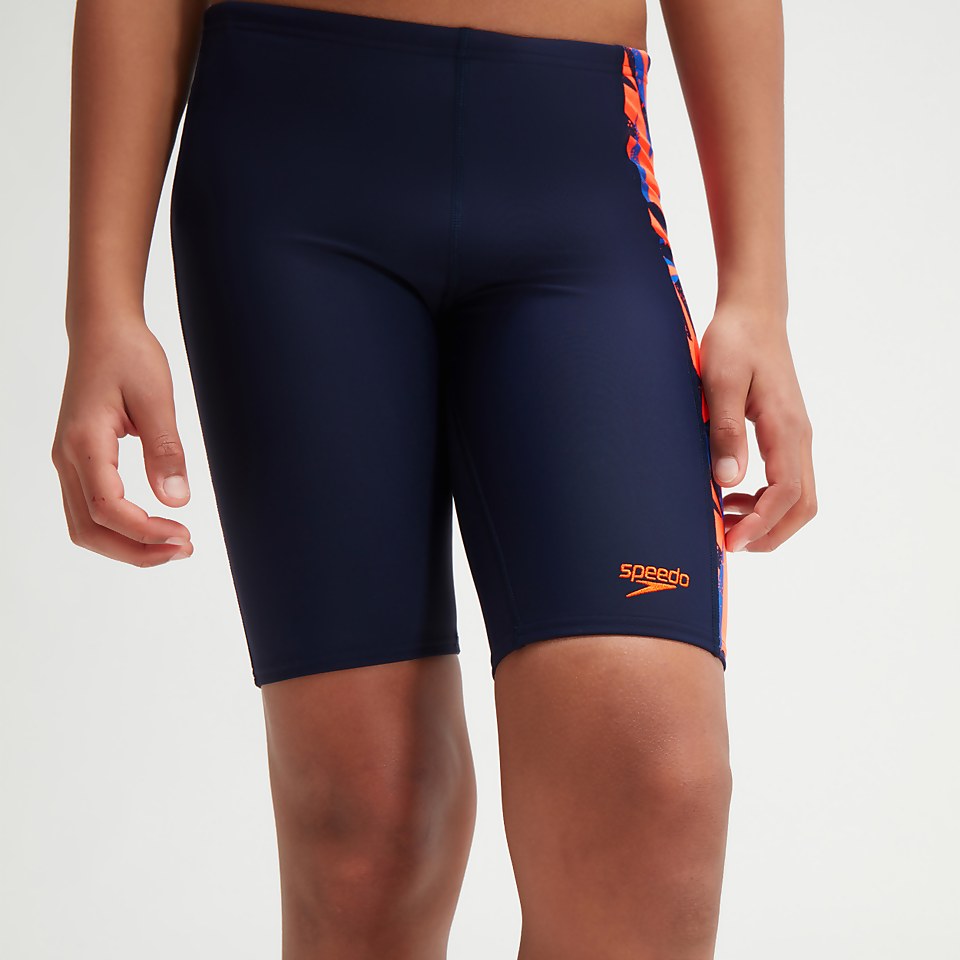 Boys' Hyper Boom Panel Jammer Navy/Orange