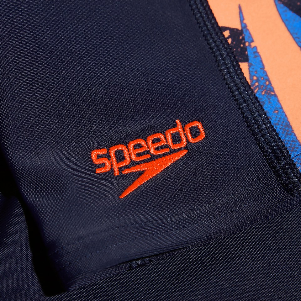 Boys' Hyper Boom Panel Jammer Navy/Orange