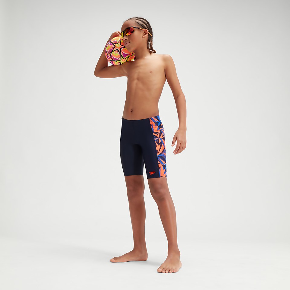 Boys' Hyper Boom Panel Jammer Navy/Orange