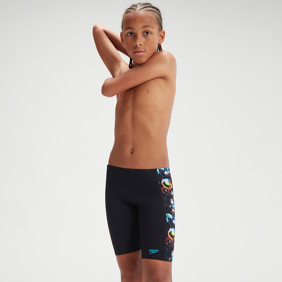 Boys' Digital Panel Jammer Black/Orange