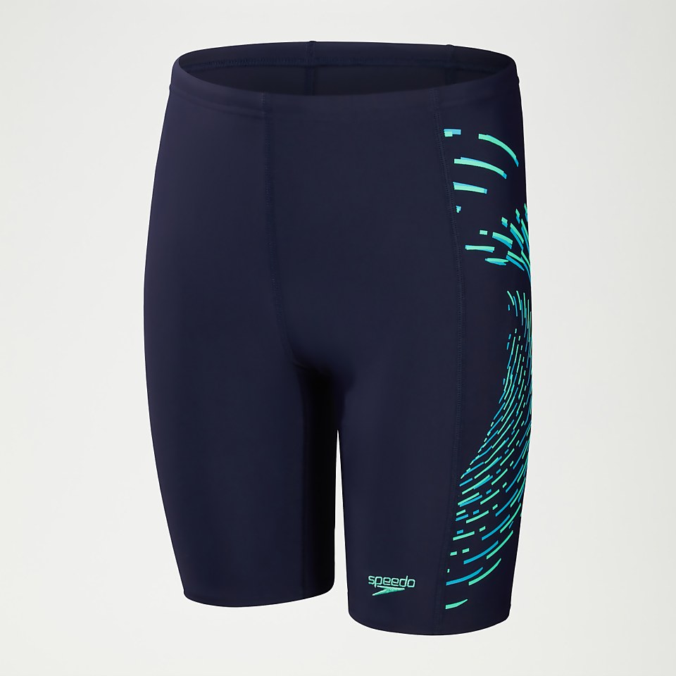 Boys' Plastisol Placement Jammer Navy/Green