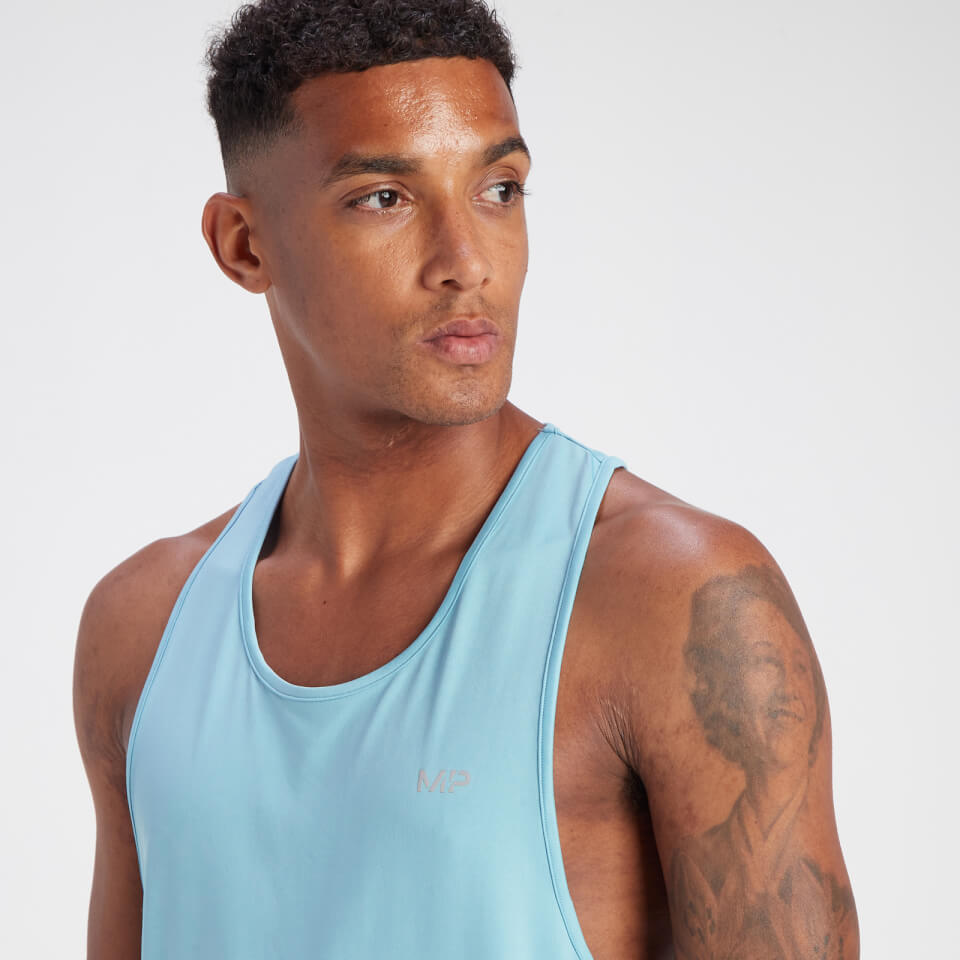 MP Men's Velocity Stringer Vest - Sky Blue