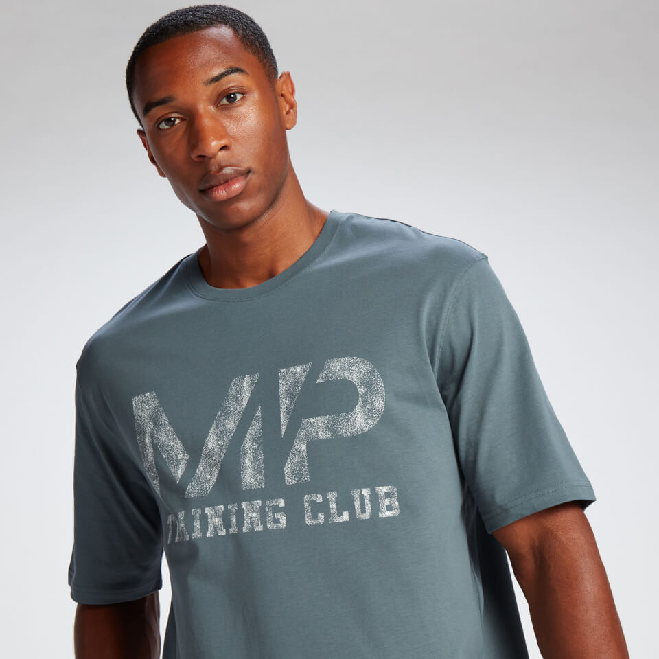 MP Men's Tempo Oversized Cotton T-Shirt - Slate Grey
