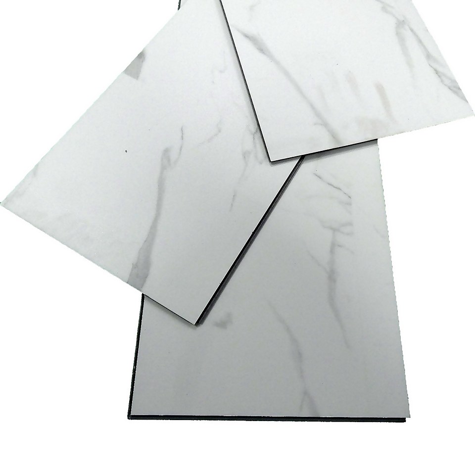 Rigid Core Marble Tile Luxury Vinyl Flooring - Flooring Sample