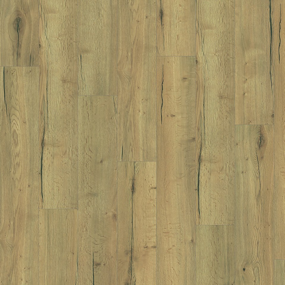 EGGER HOME Natural Creston Oak 8mm Aqua+ Laminate Flooring Sample