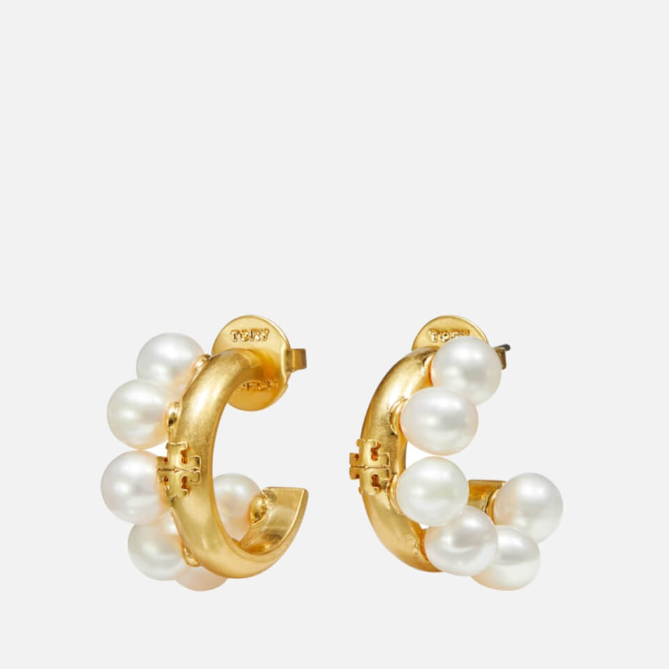 Tory Burch Kira Gold-Plated and Freshwater Pearl Earrings
