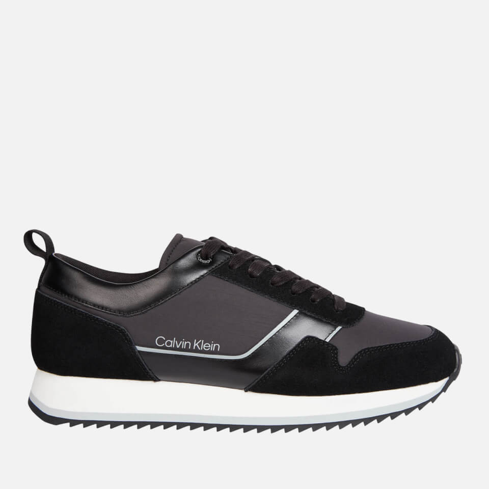 Calvin Klein Men's Leather and Shell Running-Style Trainers
