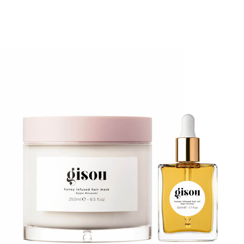 Gisou Honey Infused Hair Mask and Hair Oil Duo
