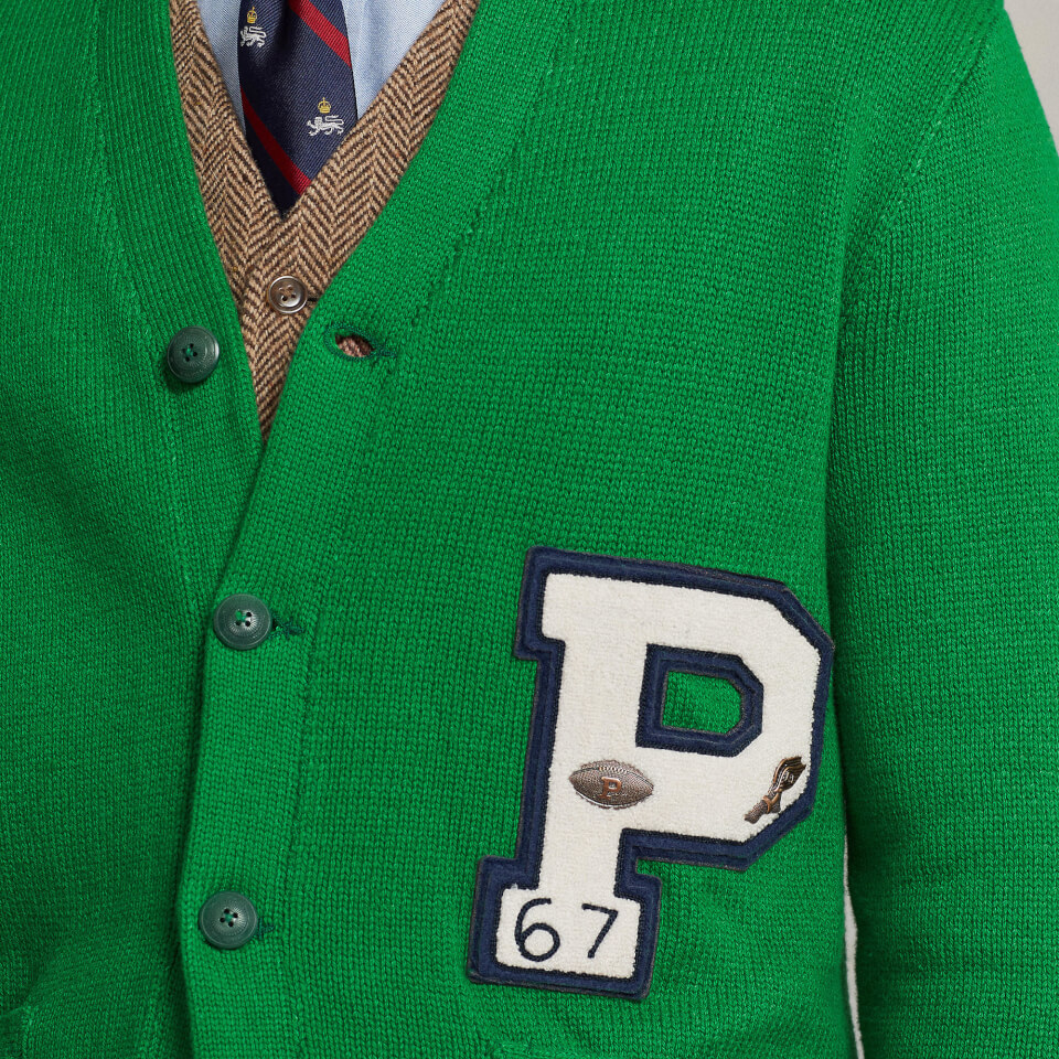 Polo letterman sweater clearance