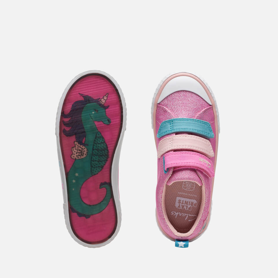 Clarks Kids' Foxing Play Canvas Shoes - Pink