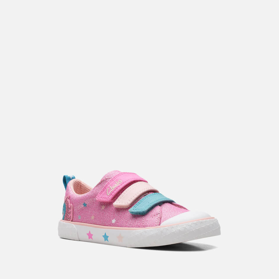 Clarks Kids' Foxing Play Canvas Shoes - Pink