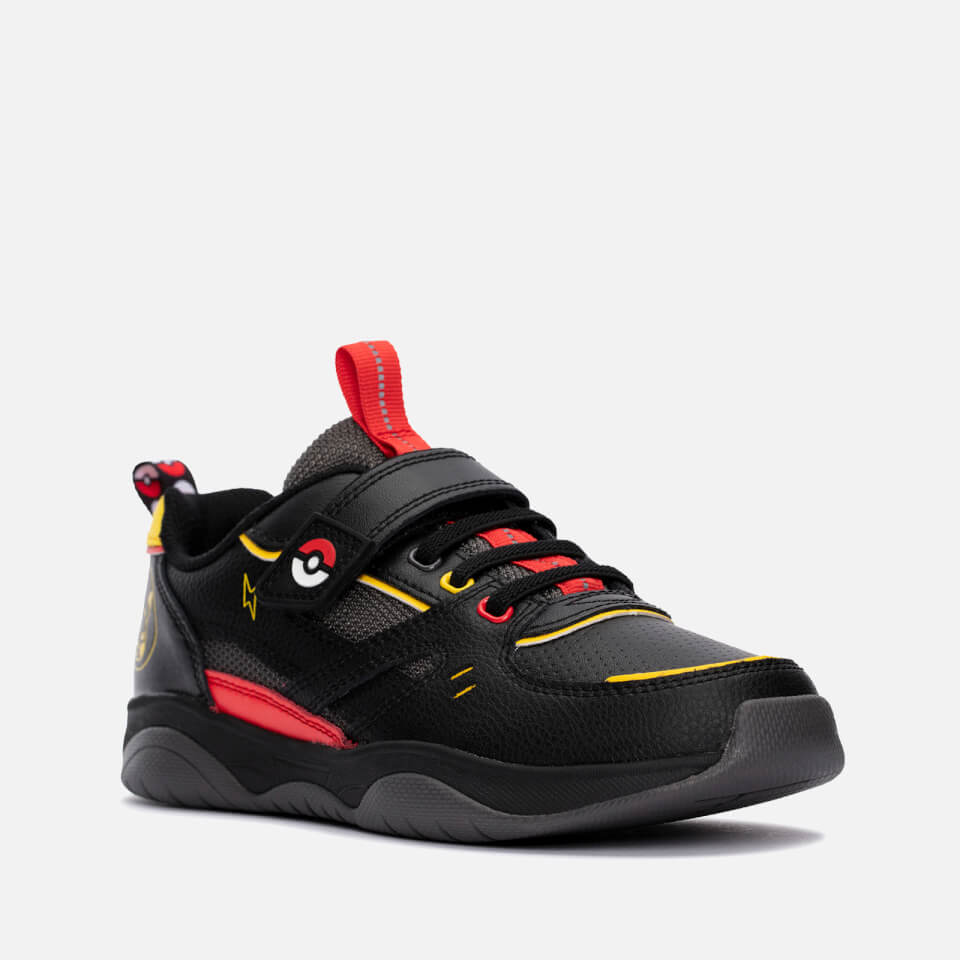 Clarks Kids' Pokémon Grip Pearl Trainers - Black | Worldwide Delivery ...