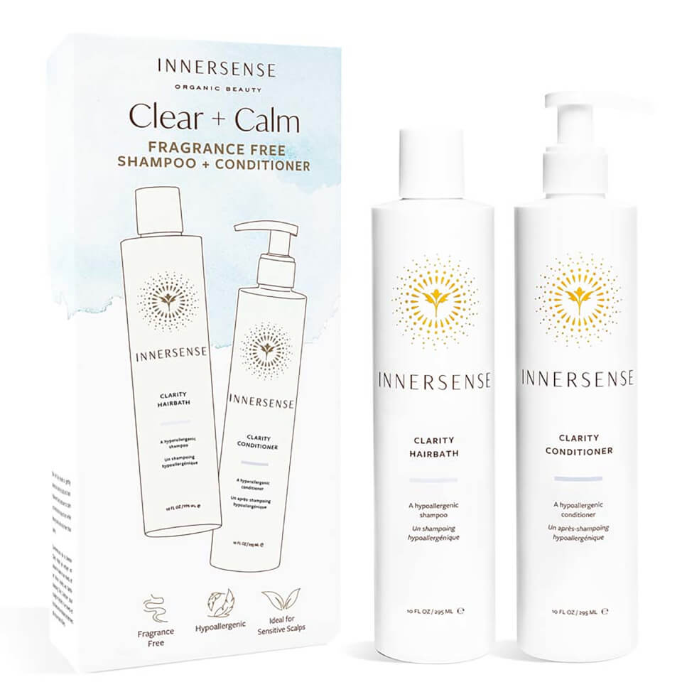 Innersense Clear and Calm Fragrance Free Duo (Worth £58.00)
