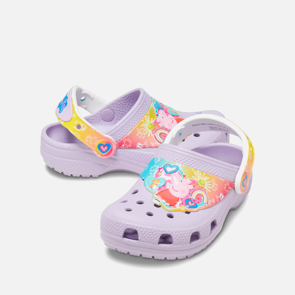 Crocs Toddlers' Peppa Pig Classic Rubber Clogs
