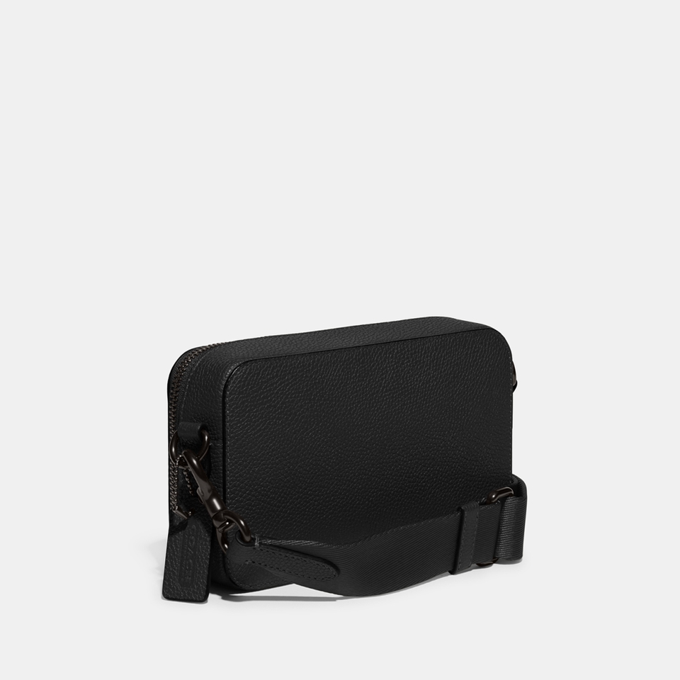 Coach Charter Slim Pebbled Leather Cross-Body Bag