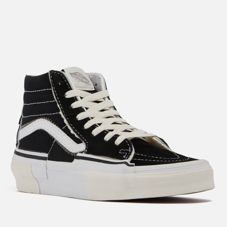 Vans SK8-Hi Reconstruct Canvas and Suede Trainers - 3 0