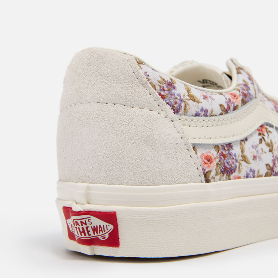 Vans Sk8 Floral-Print Suede and Canvas Trainers