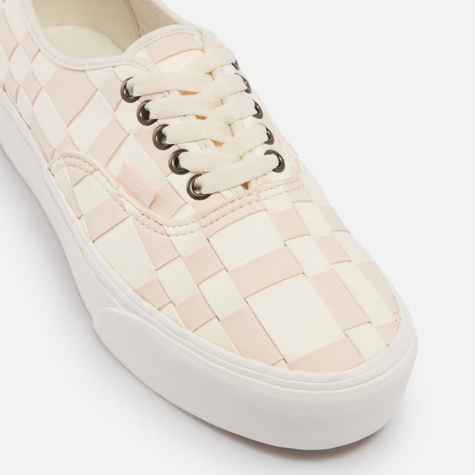 Vans Woven Check Authentic Stackform Faux Suede Trainers Coggles